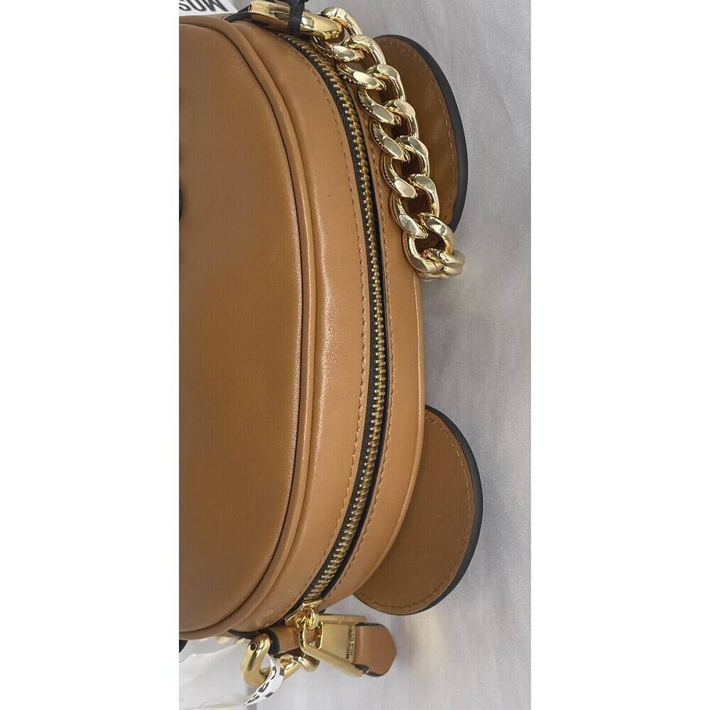 Moschino Teddy Bear Face Leather Shoulder Bag New - Picture 12 of 16